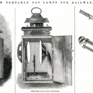 New portable gas lamps for railways 1845 New portable gas lamps for railways 1845