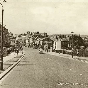 New Road showing Abbey and Moot Hall, Hexham