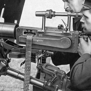 A new type of German machine gun, World War One