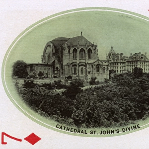 New York City - Playing card - Cathedral St Johns Divine