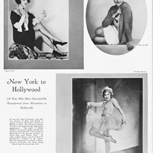 New York to Hollywood - a trio of dancers who