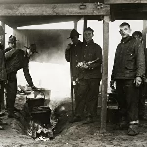 New York railway engineers at Borden Camp, WW1
