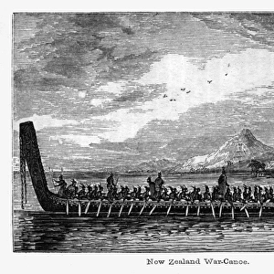 New Zealand war canoe