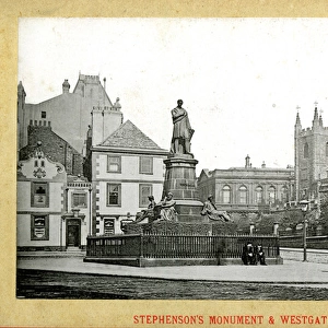 Newcastle Upon Tyne - Stephenson Monument, Westgate Road