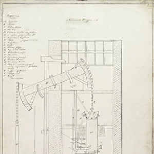 Newcomens engine, drawing no 4