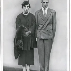 Newly Married Duke and Duchess of Kent Print Newly Married Duke and Duchess of Kent Print