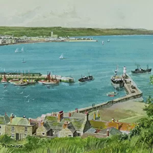 Newlyn Harbour and Penzance, Cornwall