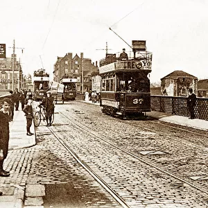 Newport Clarence Bridge early 1900s