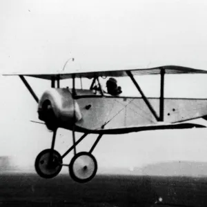 Nieuport 11 Bebe in low-level flight