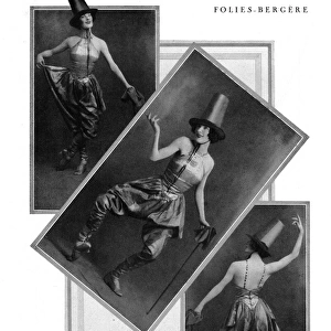 Nina Payne star of the Folies Bergere, 1925