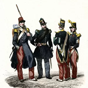 Non-commissioned officers of the French Light Infantry