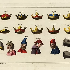 Norman crowns, hats and helmets