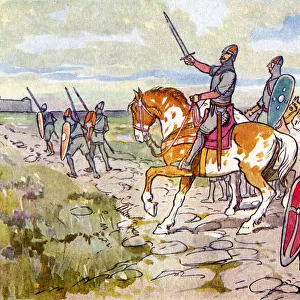 Normans attacking Hereward the Wakes refuge
