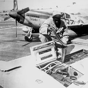 North American P-51B of 99th Fighter Tuskegee Squadro