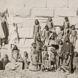 Nubian children, Dakieh, Egypt, probably Dakhla