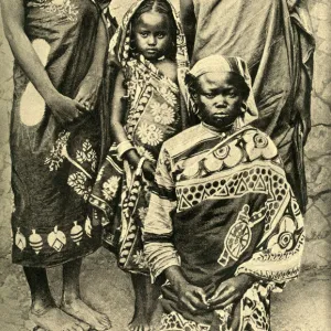 Nubian women and girl, Sudan, East Central Africa