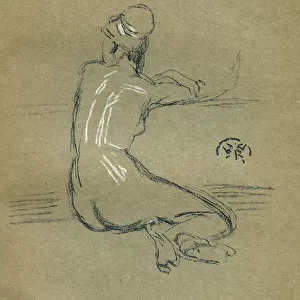 A Nude study by James Abbott McNeill Whistler