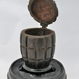 Number 23 Mills hand grenade made as an ink stand