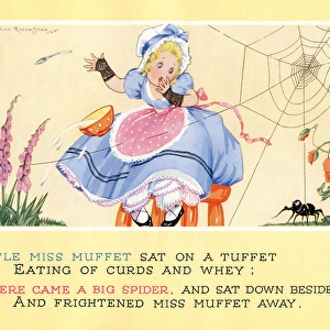 The nursery rhyme, Little Miss Muffet