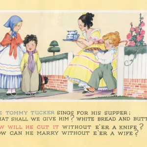 The nursery rhyme, Little Tommy Tucker