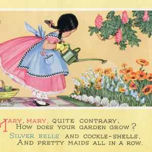 The nursery rhyme, Mary, Mary, quite contrary