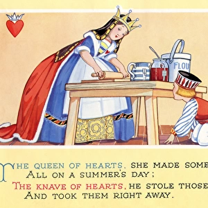 The nursery rhyme, The Queen of Hearts