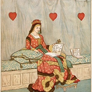 Nursery, rhyme, The Queen of Hearts, Caldecott, 1 of 8