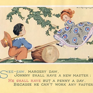 The nursery rhyme, See-saw, Margery Daw