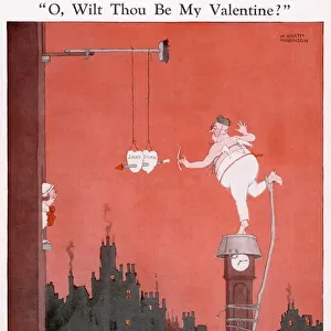 O wilt thou be my Valentine? by W. Heath Robinson