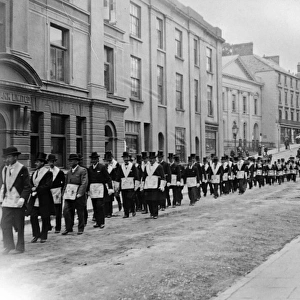 Odd Fellows parade, Haverfordwest, South Wales
