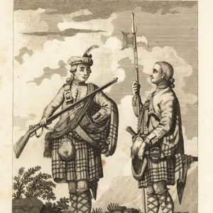 An Officer and Serjeant of a Highland Regiment, 17th century