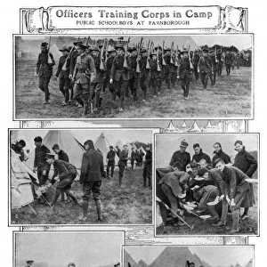Officer Training Corps at Camp, 1909