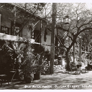 Old Avila Adobe, Olvera Street, Los Angeles, California, USA