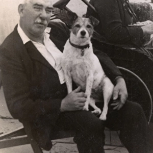 Old couple with Jack Russell