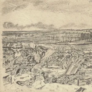 The Old German Front Line, Arras, by WHD Arthur, WW1