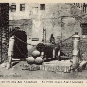 Old gun, Abu Khazama, in Baghdad, Iraq