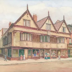 Old Houses and Cake Shop Banbury Cotswolds Landscape