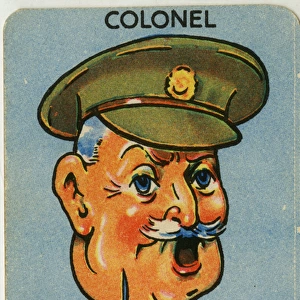 Old Maid card - The Colonel