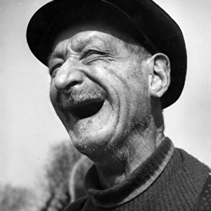 Old man laughing, Balham, SW London