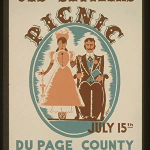 Old settlers picnic - July 15, Du Page County Centennial, Ro