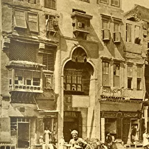 Old shops in booksellers row, Cairo, Egypt