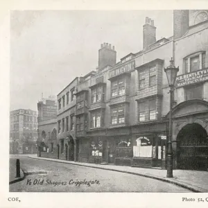 Old Shops on Cripplegate, London