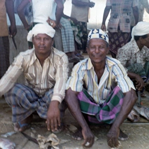 Omani fishermen in Oman