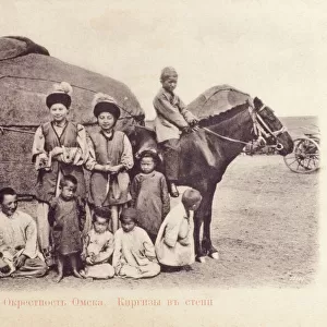 Omsk - Western Siberia - Kazakh children