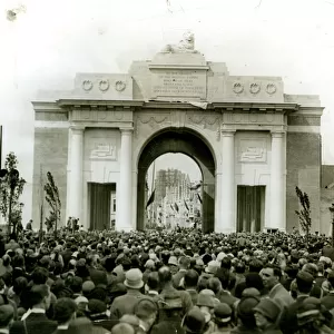 Opening ceremony, Menin Gate, Ypres, Belgium