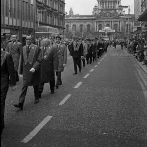 Orangemen on parade, Belfast, Northern Ireland