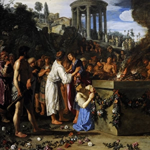 Orestes and Pylades Disputing at the Altar, 1614, by Pieter