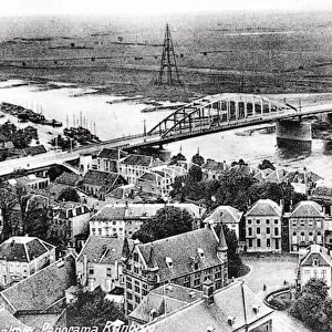 The original road bridge over the River Rhine, Arnhem