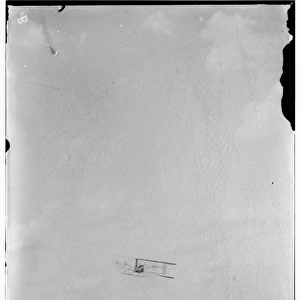 Orville Wright and AB Lambert flying; Simms Station, Dayton