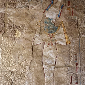 Osiris. Temple of Hatshepsut. Deir El-Bahari. Egypt